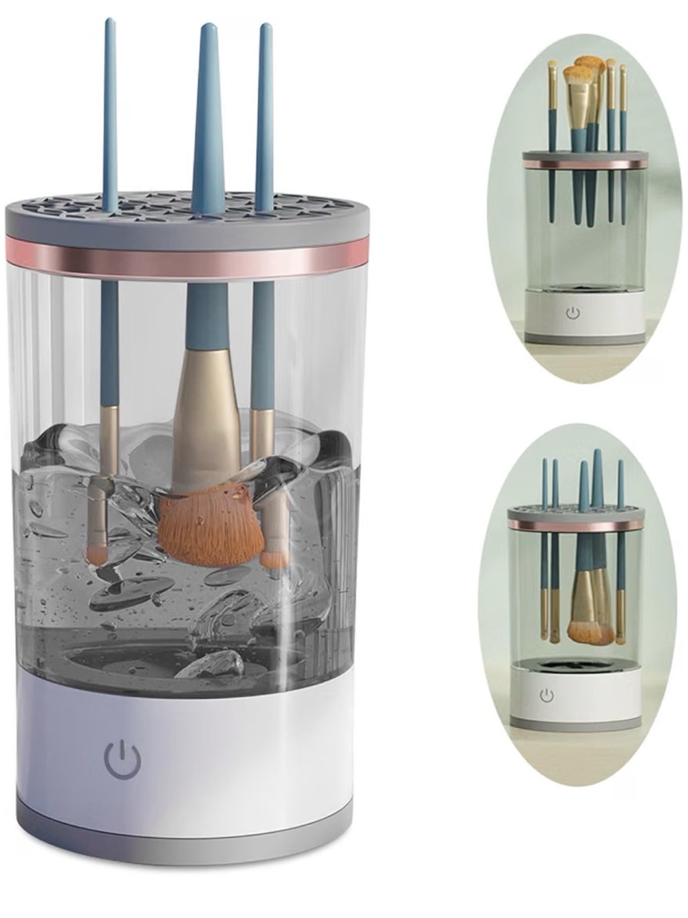 Electric Makeup Brush Cleaner & Dryer - Blue